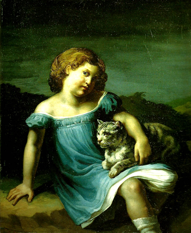 Theodore   Gericault louise vernet enfant